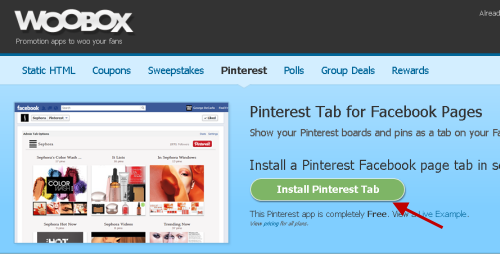 Add a Pinterest tab to Facebook