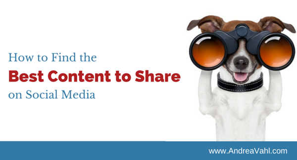 Find Content to Share on Social Media