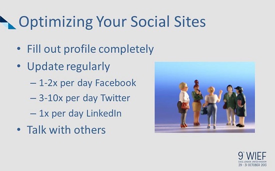 Optimize your social sites