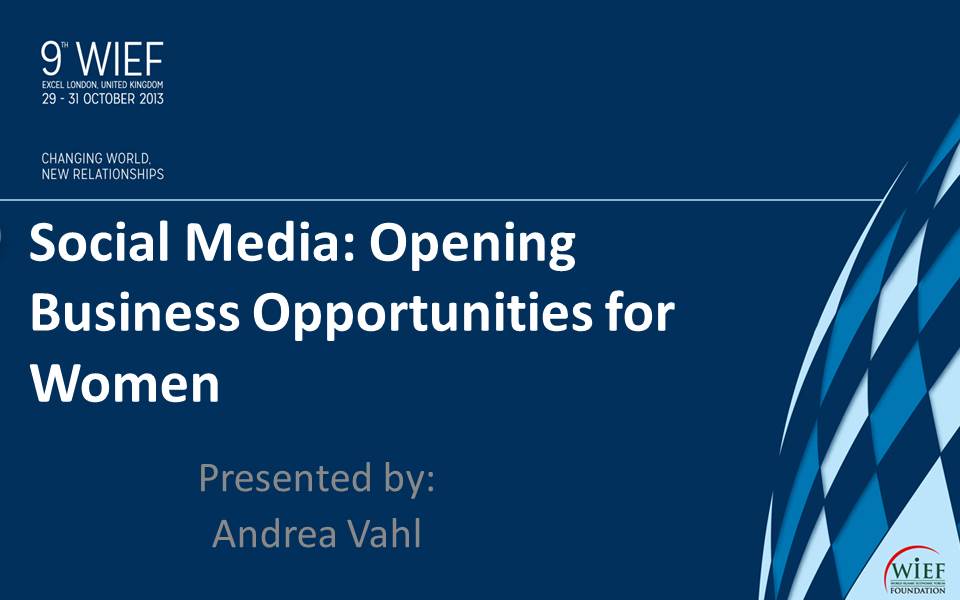 Social Media:  Opening Business Opportunities for Women