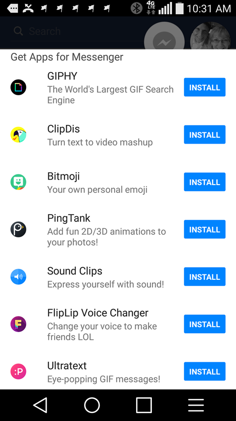 Apps for Facebook Messenger