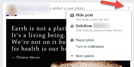Hide Facebook Posts