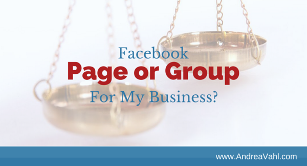 Facebook Page or a Facebook Group