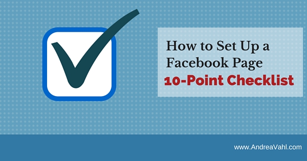 How to Set up a Facebook Page