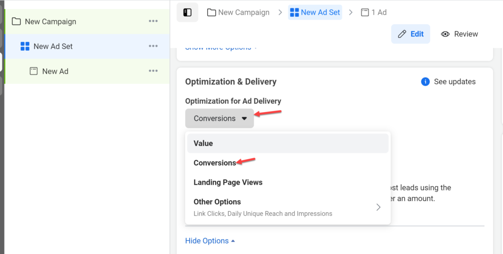 Optimizing for Conversions