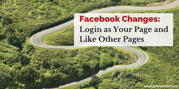 Like other Pages as your Facebook Page
