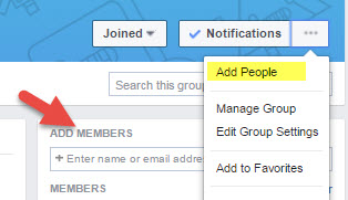 Add people to Facebook Group