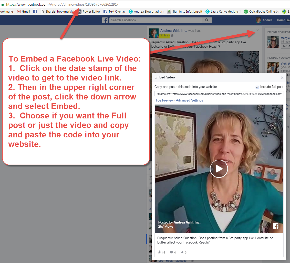 Embed a Facebook Live Video