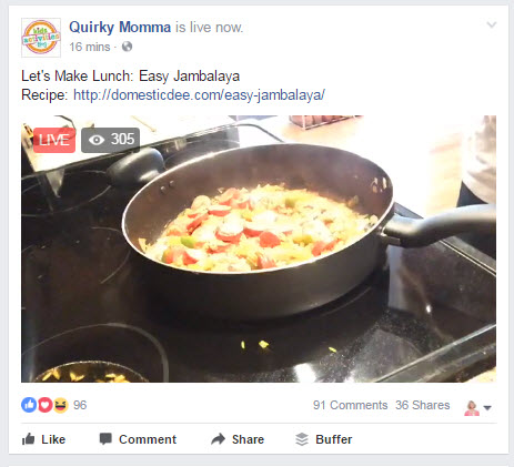 Quirky Momma Facebook Live video