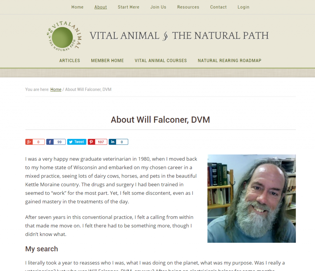 Dr Will Falconer Vital Animals