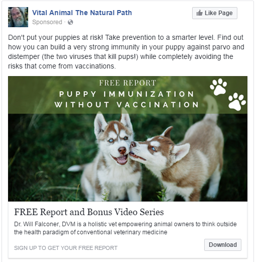Immunization Facebook Ad