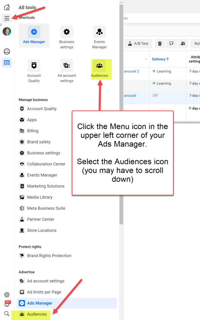 Audiences in Ads Manager
