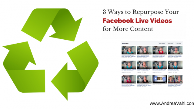 Repurpose Facebook Live Videos