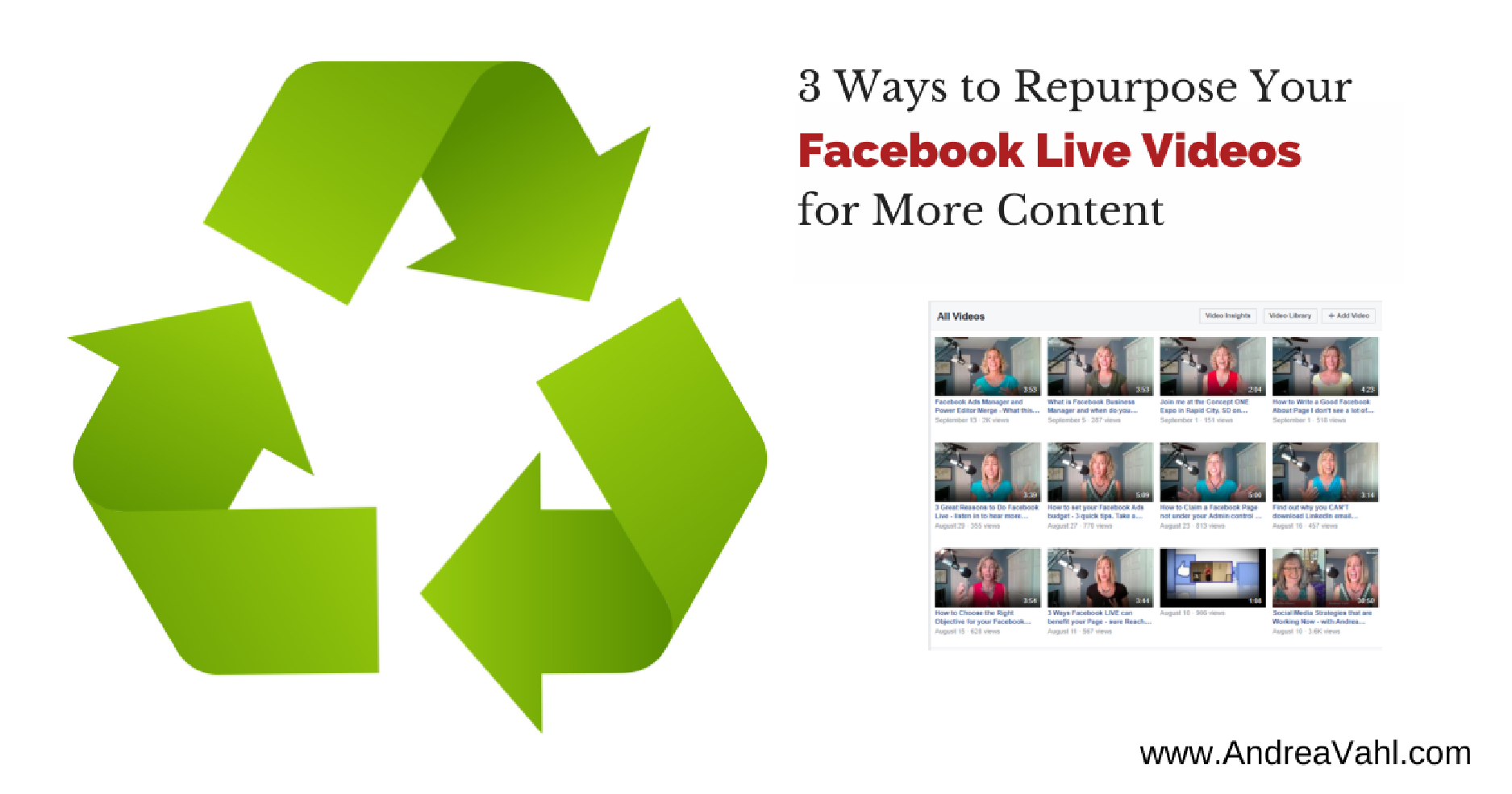 Repurpose Facebook Live Videos