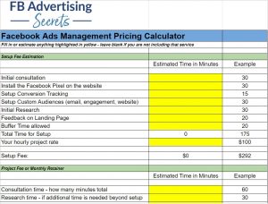 Facebook Ads Management Pricing Calculator