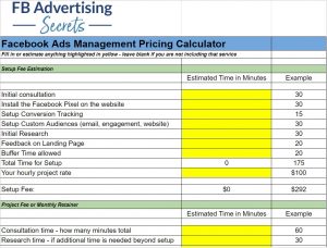 Facebook Ads Management Pricing Calculator