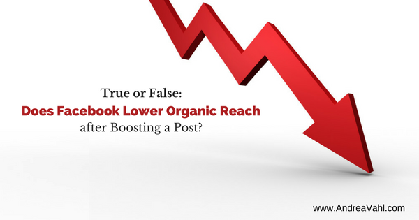 Facebook Organic Reach:  Does Boosting Posts Lower Your Reach?