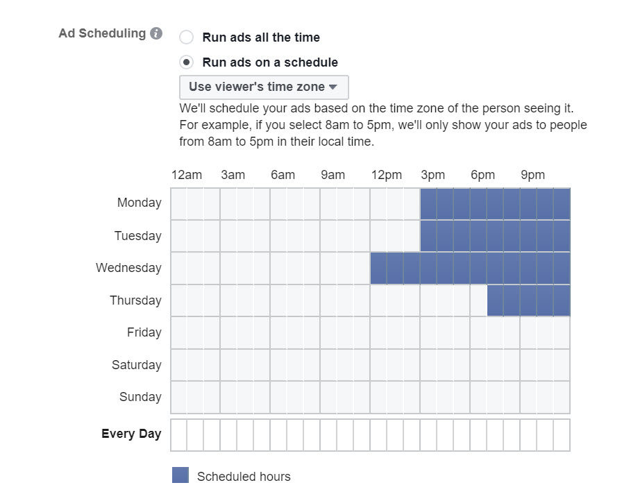 Facebook Ads Scheduling