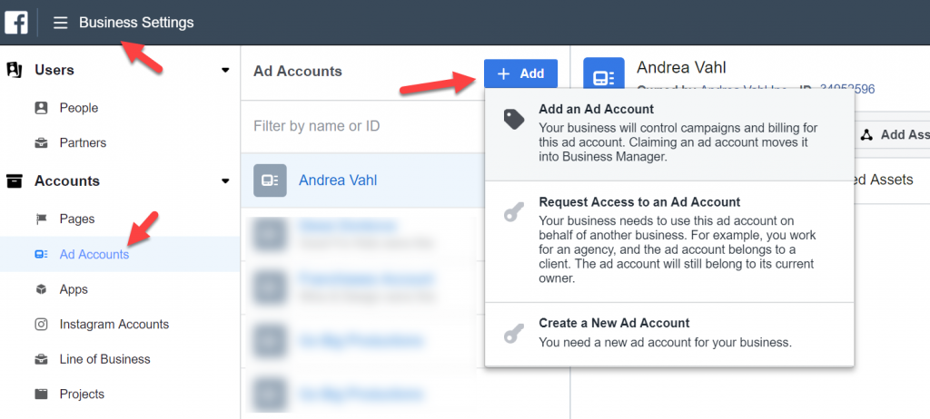 Claim Ownership of a Facebook Ad Account