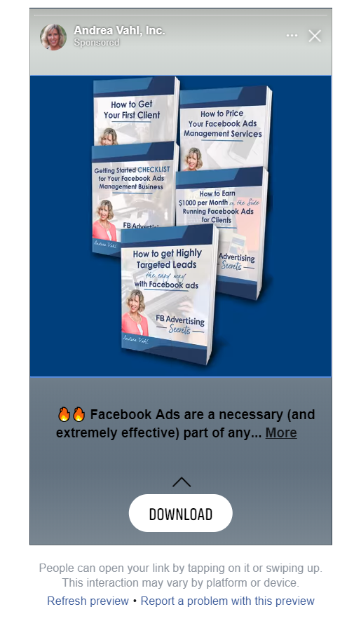 Facebook Story Ads