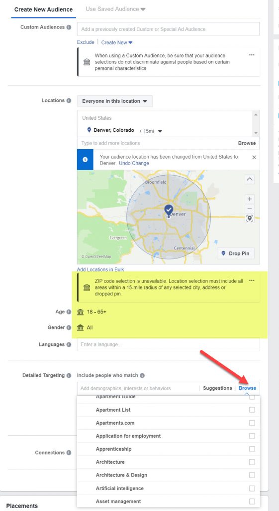 Facebook Ad Targeting - General