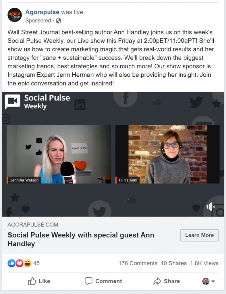 Facebook ad Interview