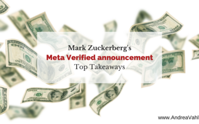 Meta Verified announcement from Mark Zuckerberg